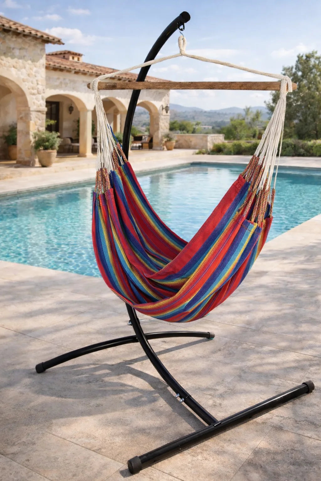 Colombian Hammock Chair with Universal Chair Stand