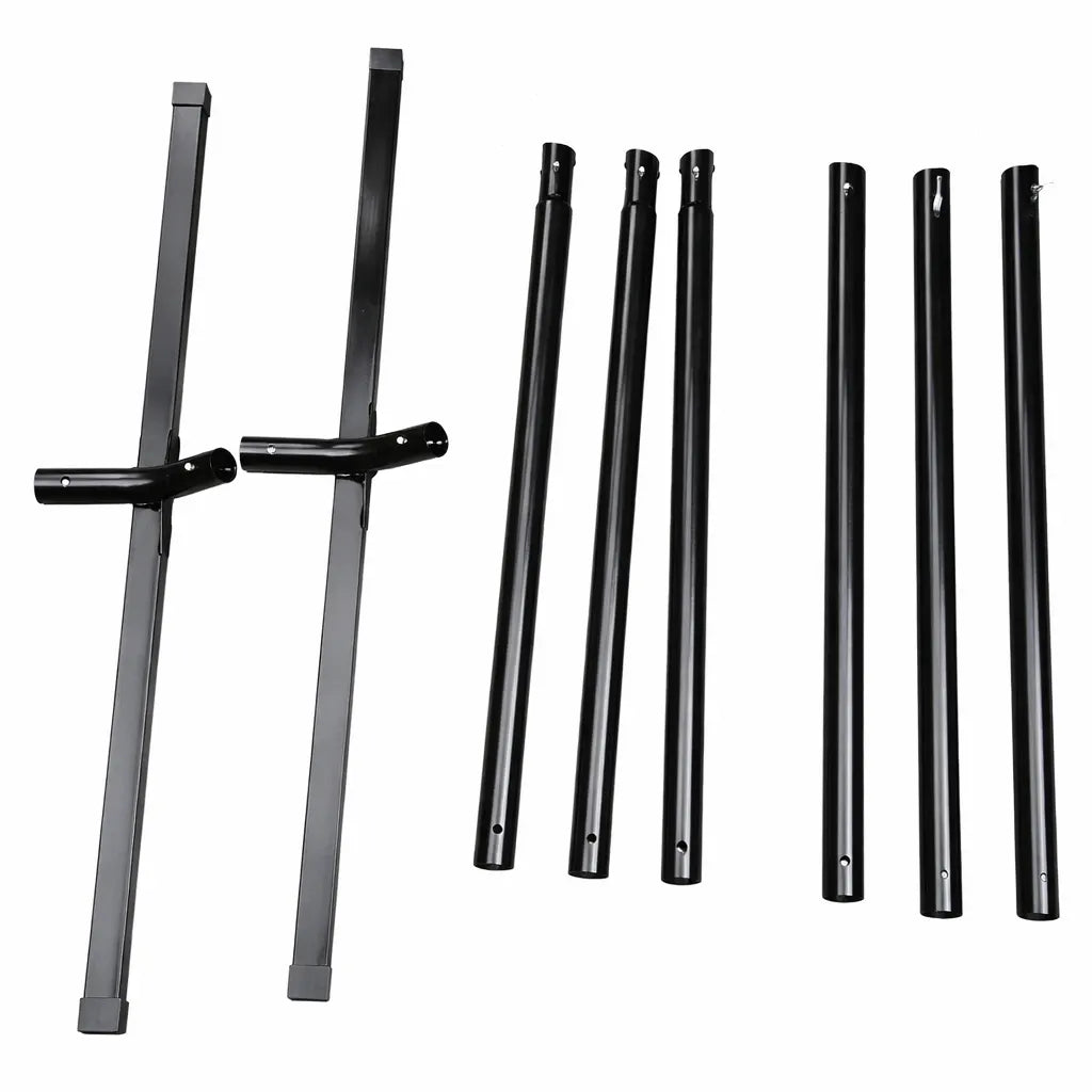 Set of black metal bars on a white background QHD-BWP+15TBSB,QHD-GBGW+15TBSB,QHD-COUNTRY+15TBSB,QHD-CAROLINA+15TBSB
