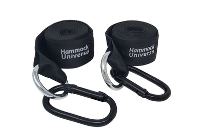 Hammock Universe Hammock Accessories Black Eco-Friendly Hammock Tree Straps