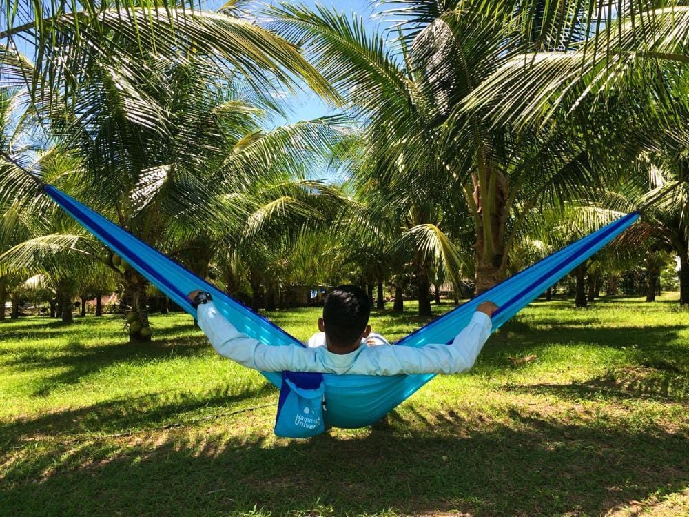 Hammock Universe Hammocks Navy and Light Blue Parachute Expedition Hammock - Double