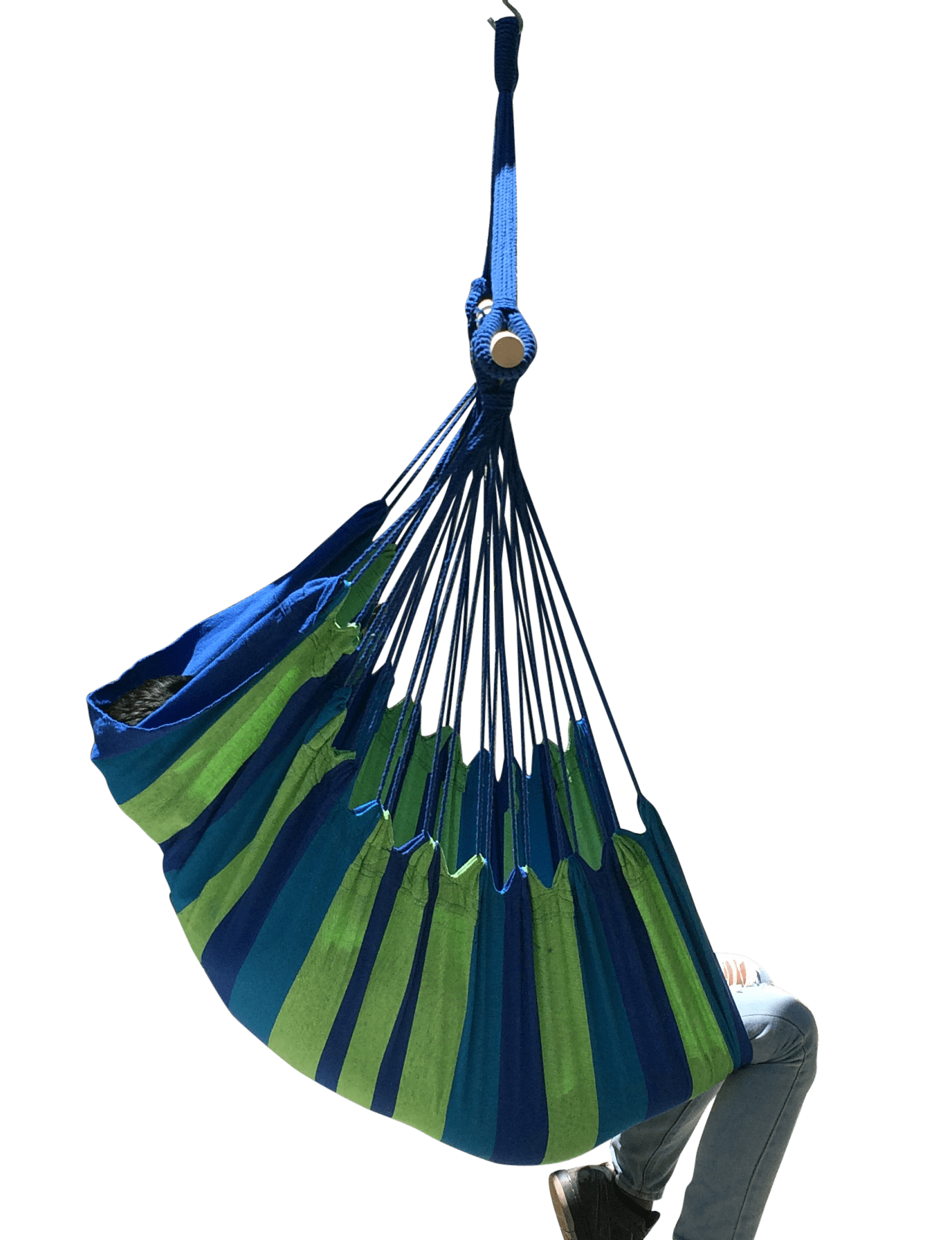 Hammock Universe Hammock Chairs Blue and Green Stripes Brazilian Hammock Chair