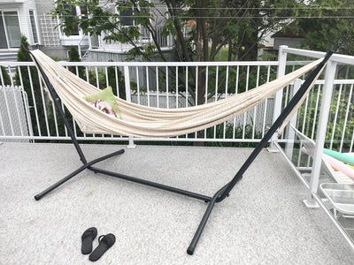 Hammock Universe Hammocks with Stands Natural XL Thick Cord Mayan Hammock with Universal Stand