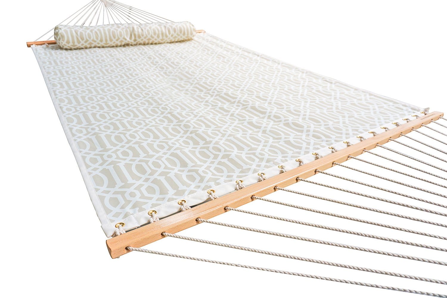 Hammock Universe Hammocks country-beige / Oct. 1st Single Layer Polyester Double Hammock with Matching Pillow - Quick Dry and 3-Beam Stand