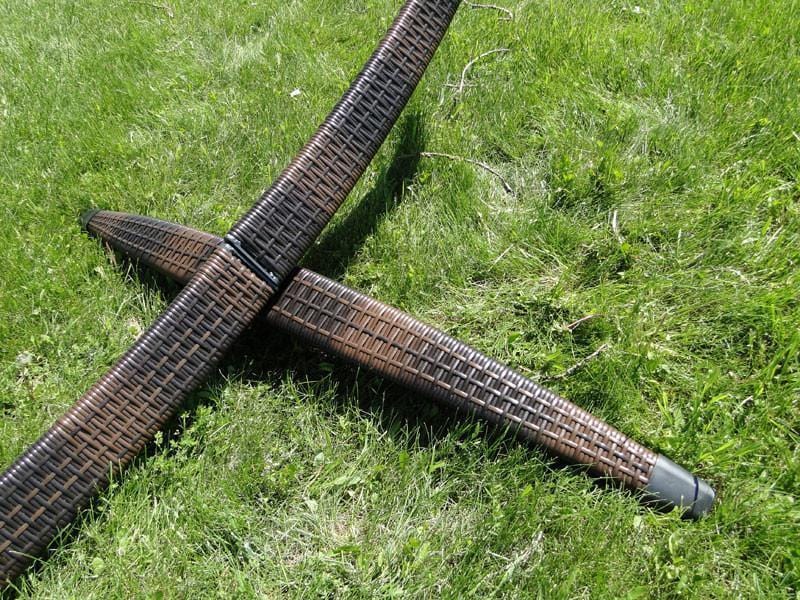 Hammock Universe Hammock Stands Dark Brown Wicker Hammock Stand