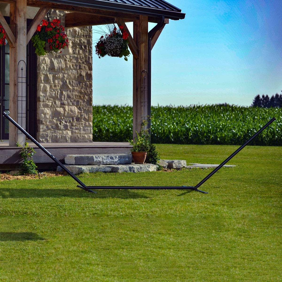 Vivere Canada 15ft 3-Beam Steel Hammock Stand