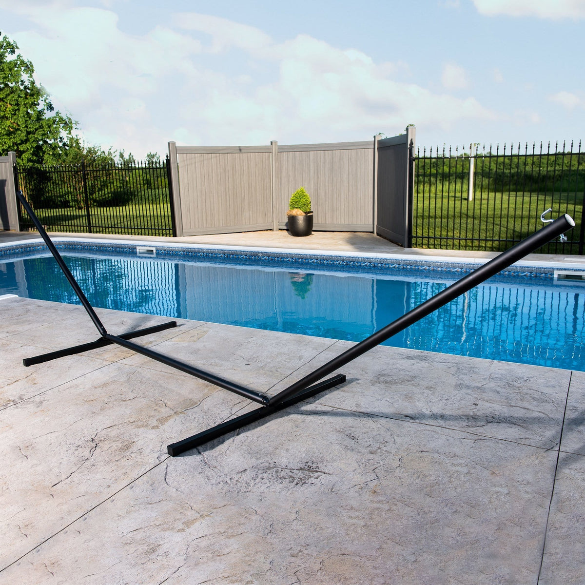 Vivere Canada 15ft 3-Beam Steel Hammock Stand