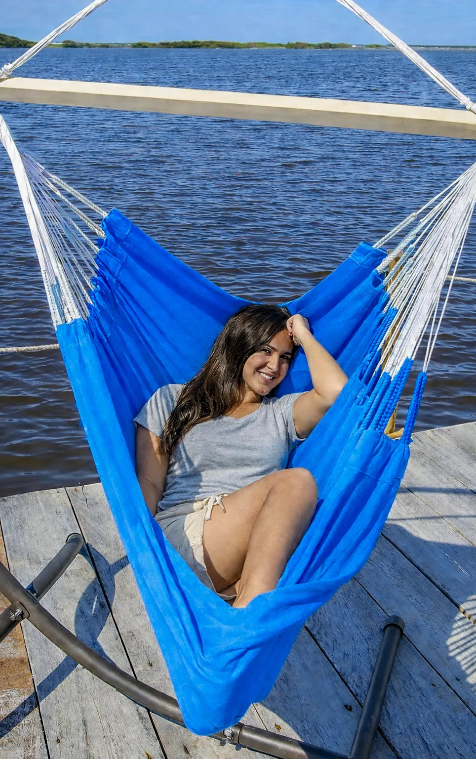 Colombian Hammock Chair with Universal Chair Stand