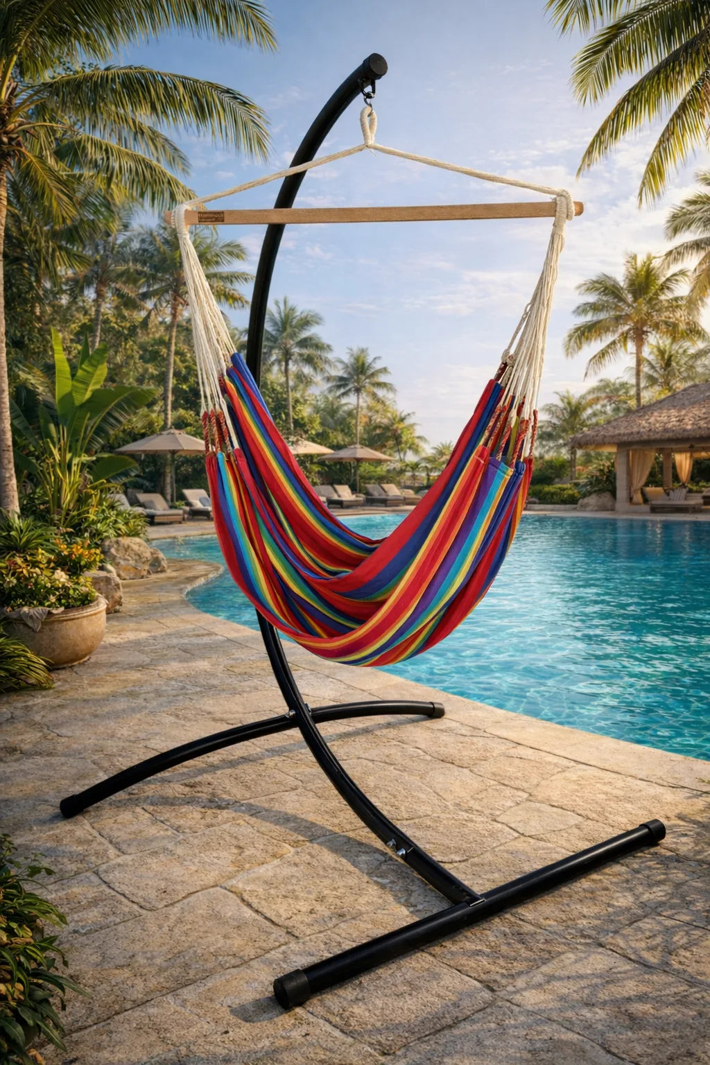 Colombian Hammock Chair with Universal Chair Stand