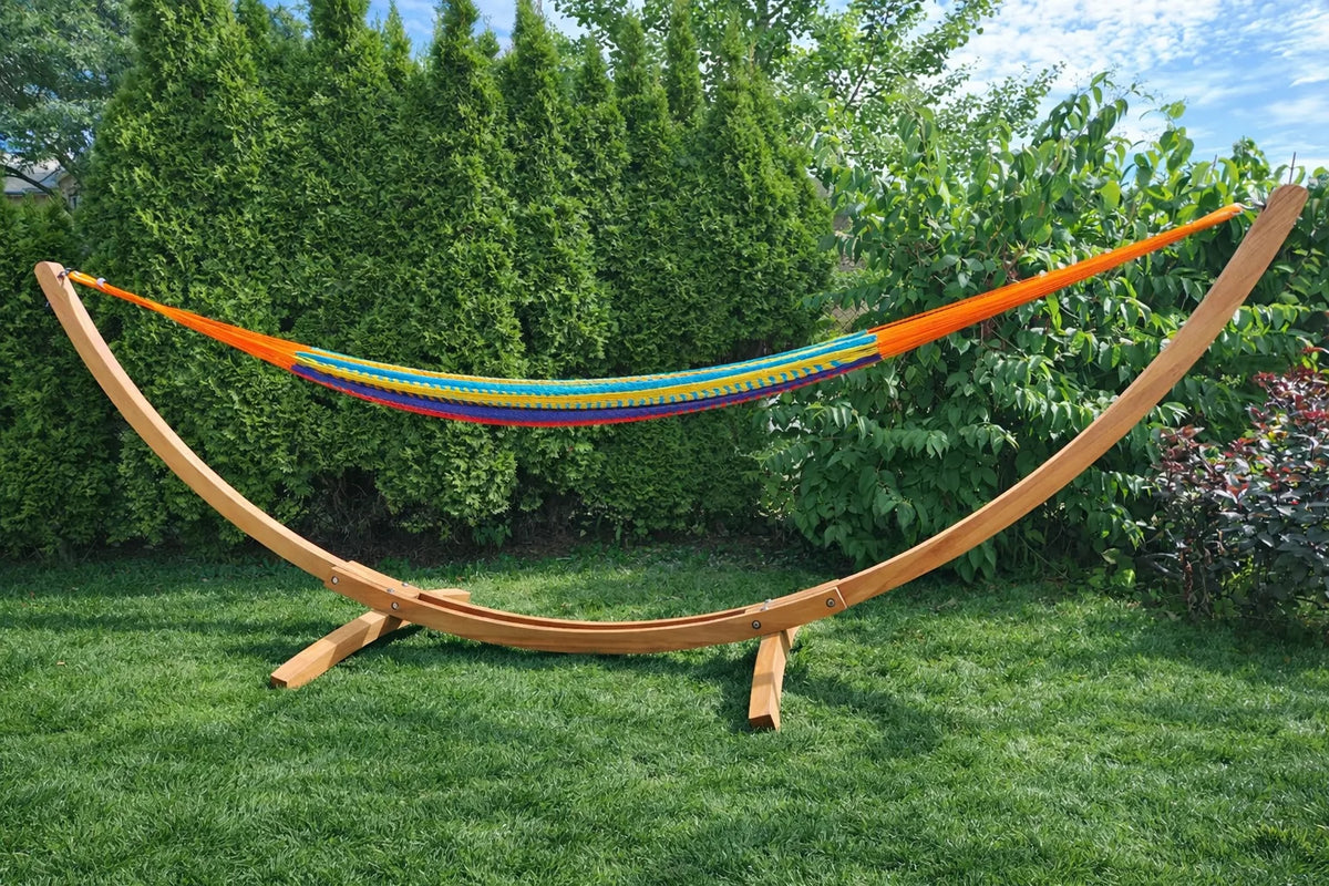 Premium Eucalyptus Wood Hammock Stand – Durable Outdoor Frame