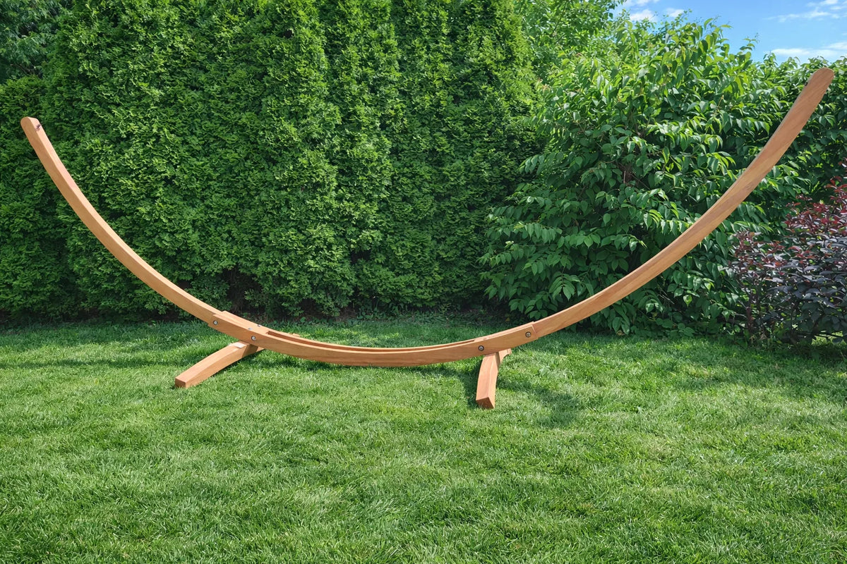 Premium Eucalyptus Wood Hammock Stand – Durable Outdoor Frame