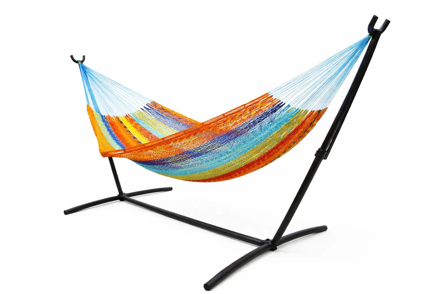 Colorful hammock with stand on a white background #24-MHXLTC-H+75121