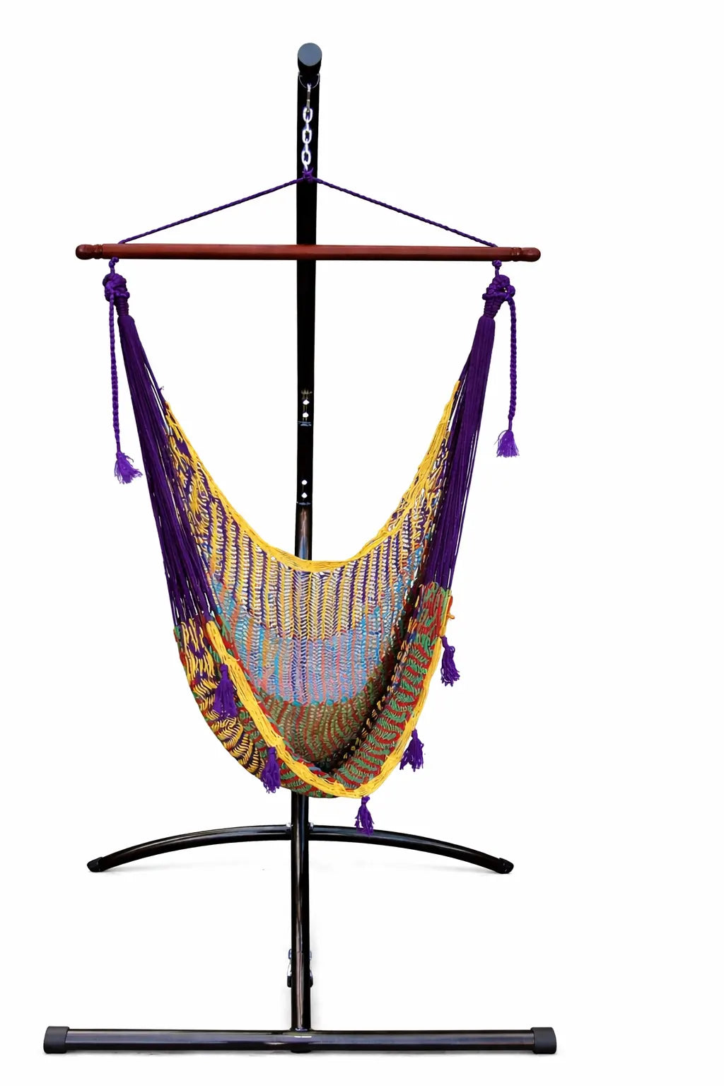 Deluxe Mayan Hammock Chair with Universal Chair Stand