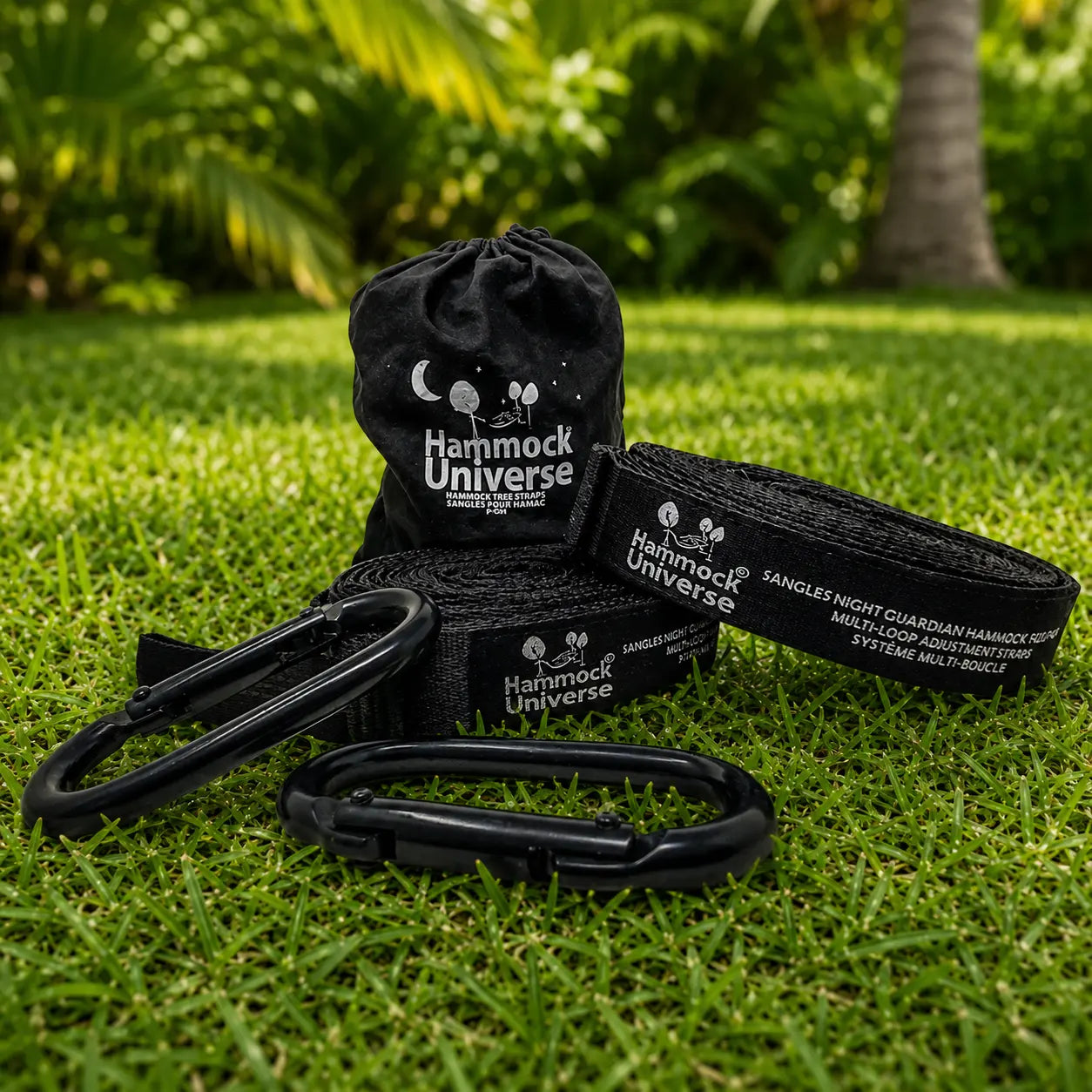 multi loop straps over a grassy area
