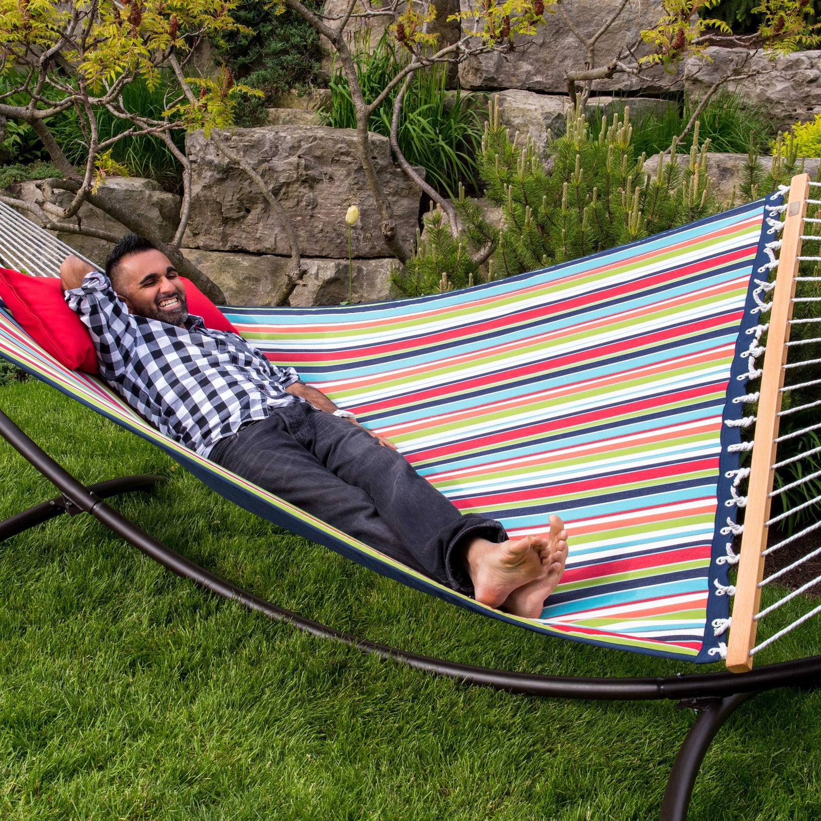 Sunbrella® Quilted Spreader Bar Hammock