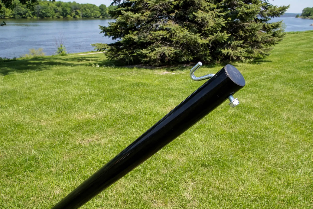 Deluxe Polyester Rope Hammock with 3-Beam Stand