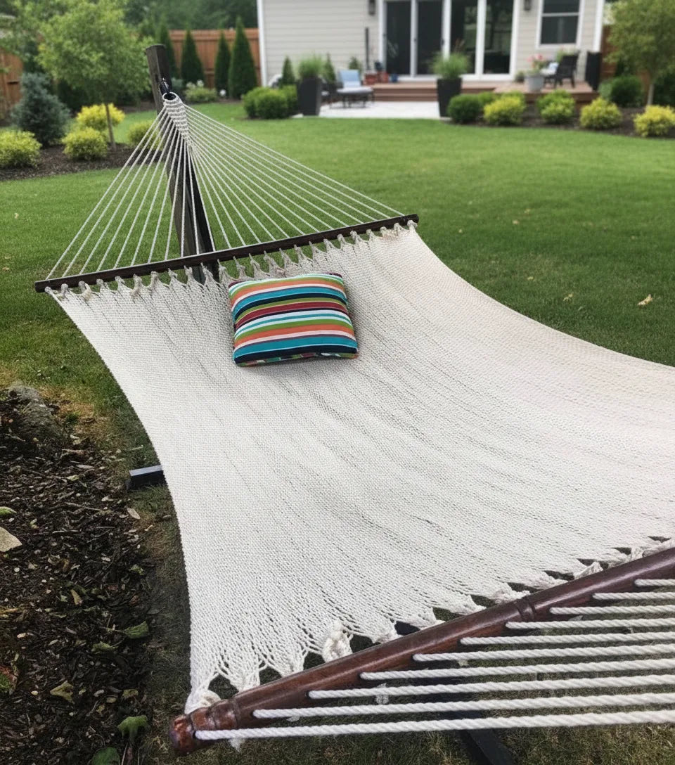 Polyester Rope Hammock - Soft-Woven Deluxe