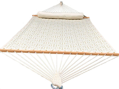 Hammock Universe USA Deluxe Quilted Hammock with Bamboo Stand