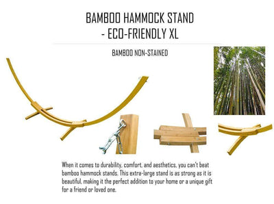 Hammock Universe USA Nicaraguan Hammock with Eco-Friendly Bamboo Stand