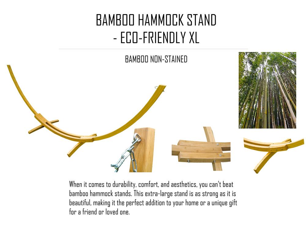 Hammock Universe Hammocks with Stands Premium Brazilian Style Double Hammock with Bamboo Stand