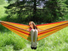 Hammock Universe Hammocks with Stands Yellow Green and Red Stripes Brazilian Style Double Hammock with Bamboo Stand