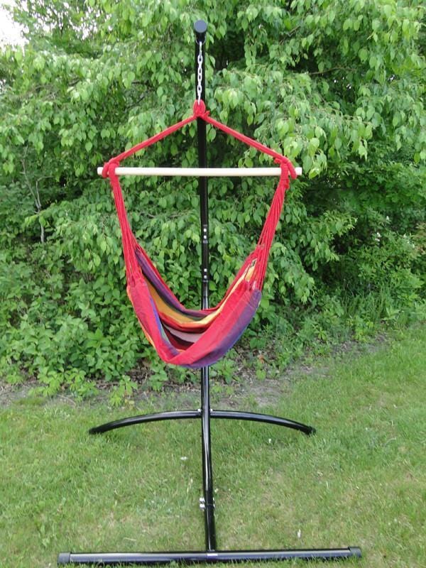 Hammock Universe Hammocks with Stands Blue and Green Stripes Brazilian Hammock Chair with Universal Chair Stand