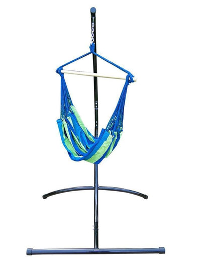 Hammock Universe Hammocks with Stands Blue and Green Stripes Brazilian Hammock Chair with Universal Chair Stand