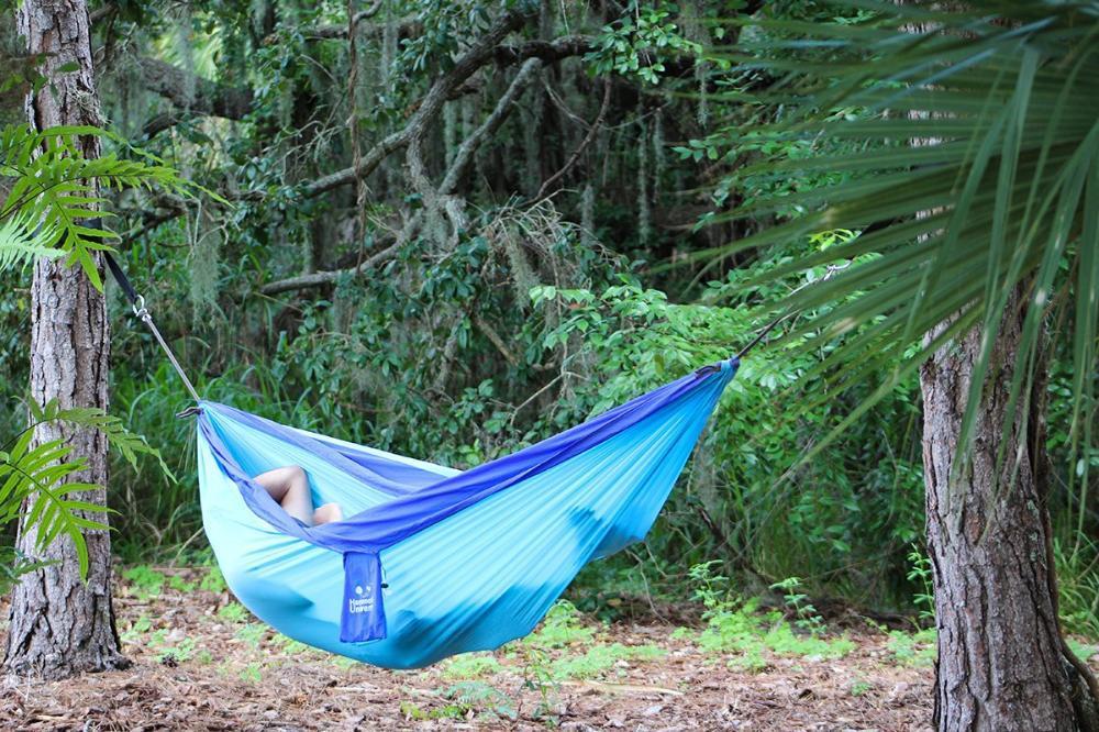 Hammock Universe Hammocks Navy and Light Blue Parachute Expedition Hammock - Double
