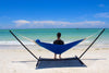 Olefin Double Quilted Hammock with Matching Pillow with 3-Beam Stand - Hammock Universe USA