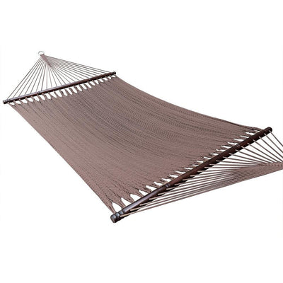 Hammock Universe Hammocks with Stands Coffee Deluxe Polyester Rope Hammock with 3-Beam Stand