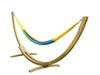 Hammock Universe Hammocks with Stands Hot Colors XL Thick Cord Mayan Hammock with Bamboo Stand