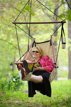 HAMMOCK CHAIR SWING WITH FOOTREST - QUEEN