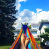 Hammock Universe Hammocks with Stands Hot Colors XL Thick Cord Mayan Hammock with Universal Stand