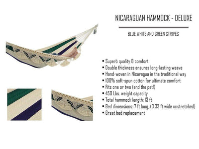 Hammock Universe USA Nicaraguan Hammock with Eco-Friendly Bamboo Stand