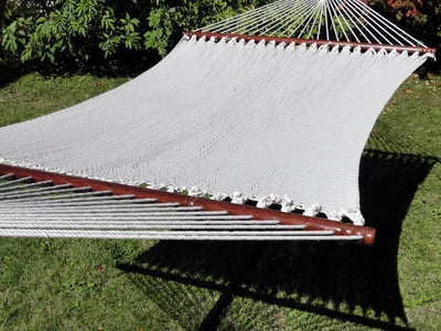 Hammock Universe Hammocks with Stands Cream Deluxe Polyester Rope Hammock with 3-Beam Stand