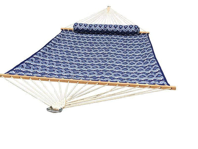 Hammock Universe USA Deluxe Quilted Hammock with Bamboo Stand