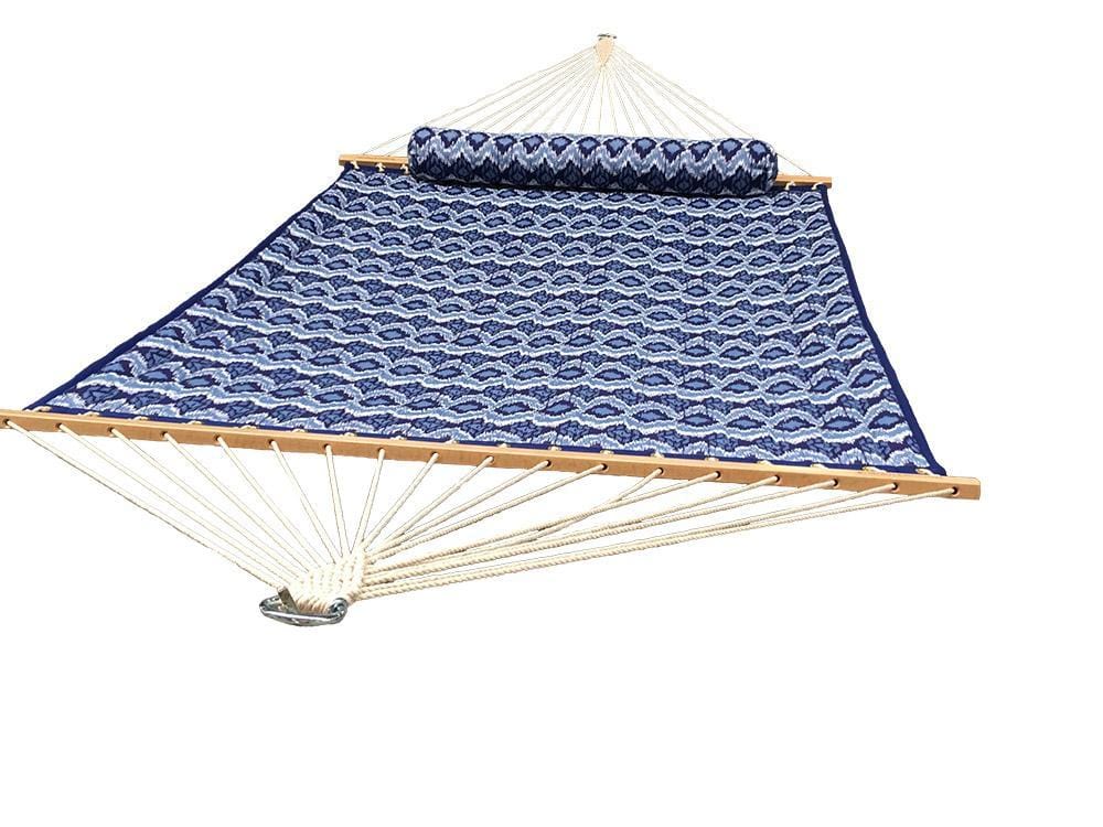 Hammock Universe Hammocks with Stands country-beige Deluxe Quilted Hammock with Wicker Stand