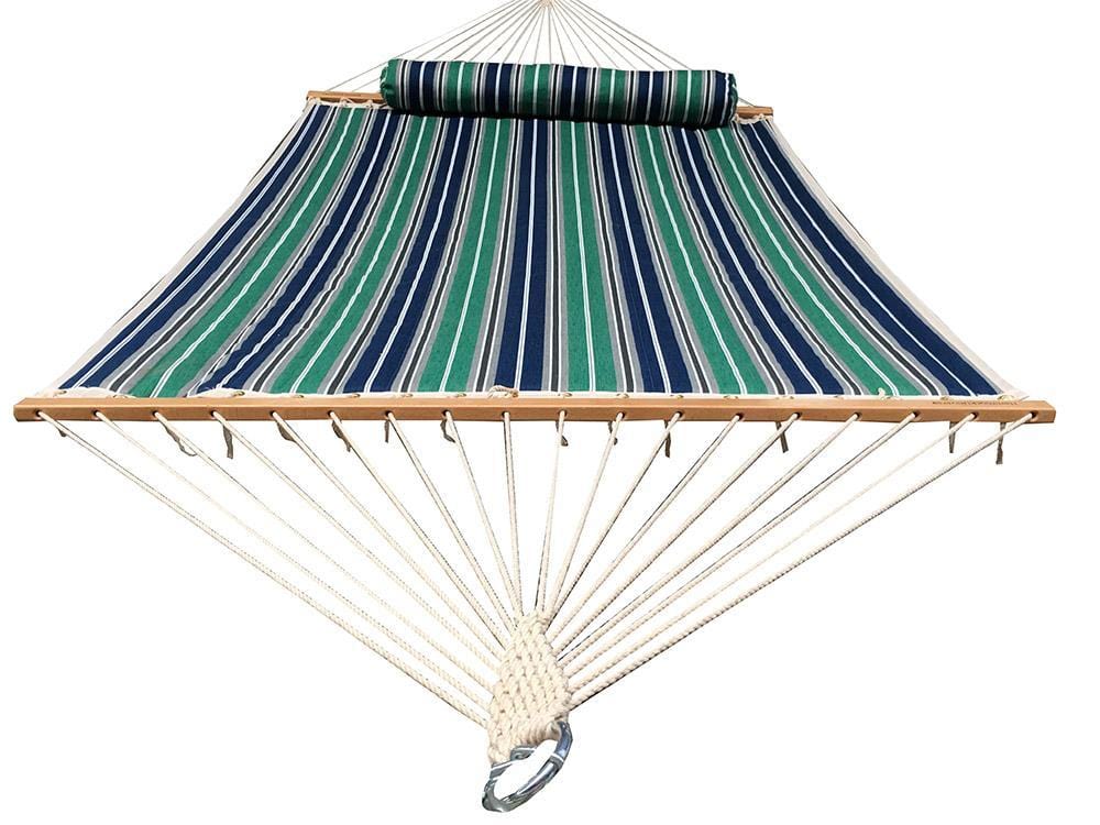 Hammock Universe Hammocks with Stands country-beige Deluxe Quilted Hammock with Wicker Stand