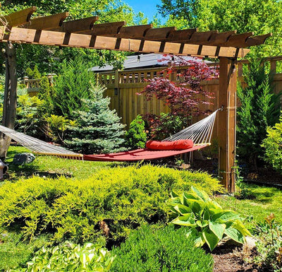 Hammock Universe Hammocks Olefin Double Quilted Hammock with Matching Pillow