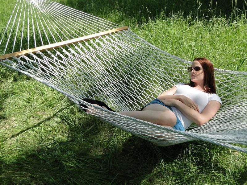 Hammock Universe Hammocks Natural Cotton Rope Hammock - Double