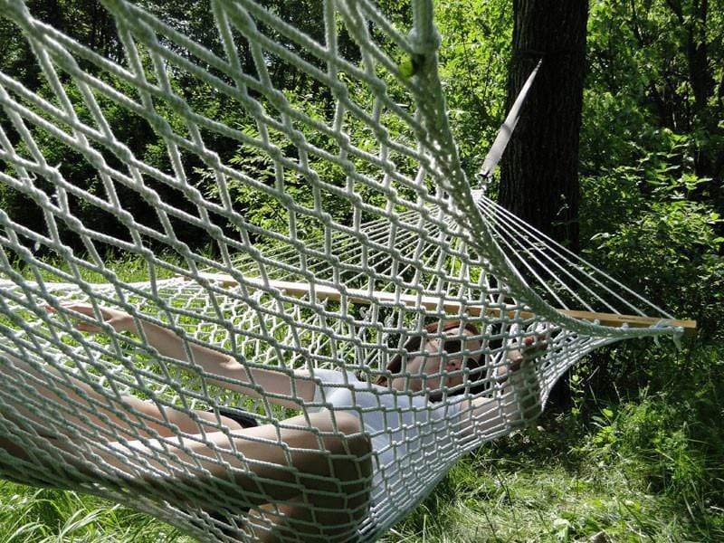 Double Cotton Rope Hammock by Hammock Universe USA