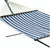 Hammock Universe Hammocks with Stands blue-and-white-stripes Poolside | Lake Hammock with 3-Beam Stand