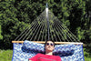 Hammock Universe USA Deluxe Quilted Hammock with Bamboo Stand