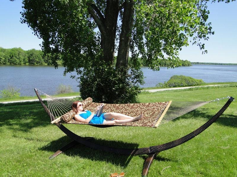 Wicker Hammock Stand 15 ft Steel Hardware by Hammock Universe USA