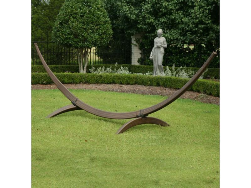Hammock Universe Hammock Stands Dark Brown Wicker Hammock Stand