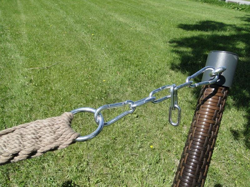 Hammock Universe Hammock Stands Dark Brown Wicker Hammock Stand