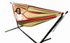 Hammock Universe Hammocks with Stands yellow-green-and-red-stripes Brazilian Double Hammock with Universal Stand